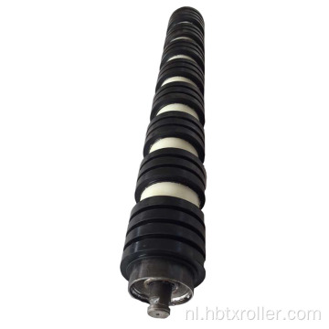 Riemtransporteur zelfreinigende rubberen spiraal roller
